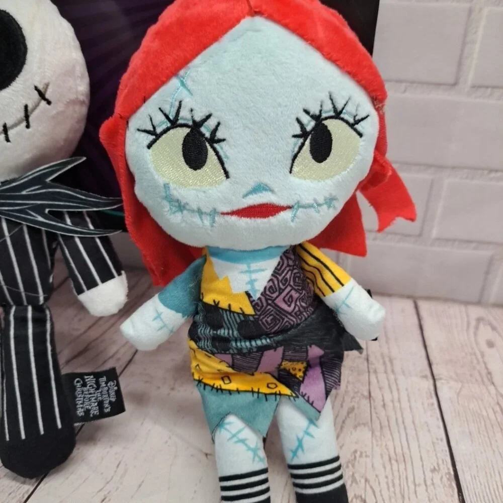 Jack Skellington and Sally Nightmare Before Christmas Plush Dog Toy‎ 9